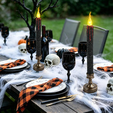 Carica l'immagine nel visualizzatore di Gallery, 2 Pezzi Candele LED Halloween 24.5cm Finte Candela Halloween Decorative Gocciolanti di Sangue Candeline a Batteria per F