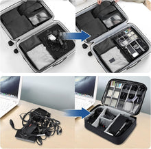 Carica l'immagine nel visualizzatore di Gallery, AiQInu Organizer Cavi Borsa da Viaggio Organizzatore Cavi Resistente All'acqua Portatile Porta Cavi Organizer per Caricatore, Chiavetta USB, Auricolare, Power Bank, Hard Disk, Scheda SD