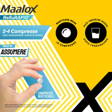 Carica l'immagine nel visualizzatore di Gallery, Maalox Reflurapid Reflusso Gastroesofageo e Bruciore, 40 Compresse