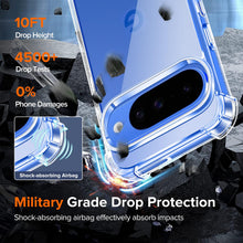 Carica l'immagine nel visualizzatore di Gallery, iVoler Cover Trasparente Anti Ingiallimento per Google Pixel 10/9 / Pixel 10 Pro/Pixel 9 Pro, [Antiurto di Grado Militar
