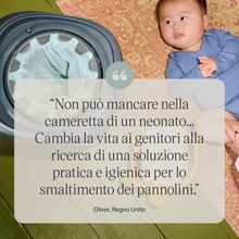 Carica l'immagine nel visualizzatore di Gallery, Tommee Tippee Mangiapannolini Twist &amp; Click, Confezione Esclusiva con 2 Ricariche (1 Precaricata, 1 di Riserva), Protezi