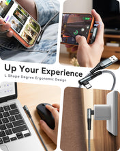 Carica l'immagine nel visualizzatore di Gallery, ZKAPOR Cavo USB C 2Pezzi 2M Cavo USB C 90 Gradi Cavo Ricarica Rapida Type C