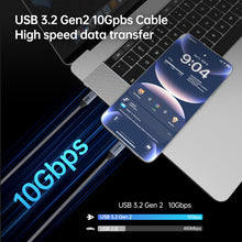 Carica l'immagine nel visualizzatore di Gallery, BENFEI Cavo USB C Supporta Video 4K@60Hz,100W 20V/5A PD Ricarica rapida,10Gbps Cavo USB Type C 3.2 Gen2 per iPhone 15 Pl