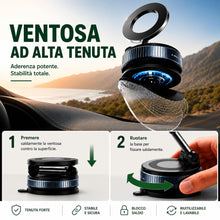Carica l'immagine nel visualizzatore di Gallery, Porta cellulare Auto Magnetico, Supporto telefono Auto Compatibile con Magsafe, Rotazione 360°, Magnete N52 Ultra Forte,