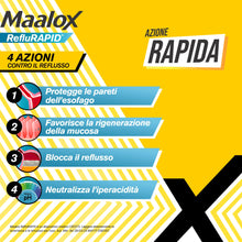 Carica l'immagine nel visualizzatore di Gallery, Maalox Reflurapid Reflusso Gastroesofageo e Bruciore, 40 Compresse