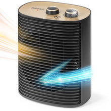 Carica l'immagine nel visualizzatore di Gallery, Duronic HV32 BK Stufetta Elettrica Termoventilatore 2000W Eco 1000W Nero