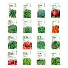 Carica l'immagine nel visualizzatore di Gallery, Nojus - Set di semi da collezione di ortaggi ed erbe - 16 confezioni - Starter kit di semi di piante varie - Sementi da 