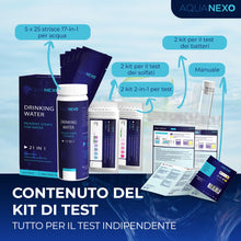 Carica l'immagine nel visualizzatore di Gallery, 21 Parametri, 125 + 20 Strisce per Test dell'Acqua Potabile + 2x Test Batteri Coliformi, Strisce per Test pH, Tester Acq