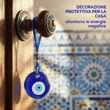 Carica l'immagine nel visualizzatore di Gallery, 6 Pezzi Ciondolo per Auto Malocchio, Accessorio per la Decorazione dell'auto, Perline blu Malocchio per Protezione e Fel