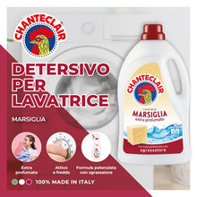 Carica l'immagine nel visualizzatore di Gallery, Chanteclair - Detersivo per Lavatrice, Profumo Marsiglia, Formula Concentrata, con Vero Sgrassatore - 3 Flaconi da 1575 