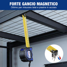 Carica l'immagine nel visualizzatore di Gallery, WORKPRO Nastro Metrico da 5m, Metro a Nastro Retrattile professionale ad alta precisione con gancio magnetico e nastro l