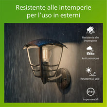 Carica l'immagine nel visualizzatore di Gallery, PHILIPS Creek Applique LED da esterno, Alluminio, Nero