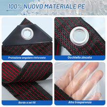 Carica l'immagine nel visualizzatore di Gallery, Telone impermeabile trasparente con occhielli, per mobili da giardino, utilizzabile per esterni, impermeabile, isolament