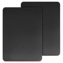 Carica l'immagine nel visualizzatore di Gallery, QWORK® 2 Pezzi Tappetino Antiscivolo Auto Cruscotto - 18x13cm, Materiale PU - per Smartphone e Oggetti Vari