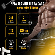 Carica l'immagine nel visualizzatore di Gallery, GEN GERMAN ELITE NUTRITION Beta Alanina Ultra Caps - 365 Capsule