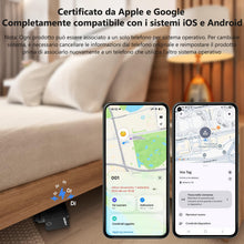 Carica l'immagine nel visualizzatore di Gallery, VOCOlinc Air Tag Card Compatibile con Android Google Funzioni Trova o iOS Apple Dov'è App, Ricaricabile Wallet Tracker C