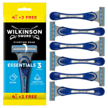 Carica l'immagine nel visualizzatore di Gallery, Wilkinson Rasoio Extra3 Essentials 4+2 Pezzi, 6pz