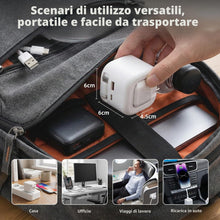 Carica l'immagine nel visualizzatore di Gallery, Caricatore USB C Rapido con Cavo Retrattile 35W Caricabatterie USB C