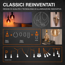 Carica l'immagine nel visualizzatore di Gallery, OSRAM Vintage 1906® Pendulum 3X Canopy LINEAR, nero