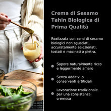 Carica l'immagine nel visualizzatore di Gallery, Sunita Tahina Crema di Sesamo - Salsa Tahini Ricca e Cremosa per Hummus e Salse -Crema di Semi di Sesamo Biologica - 340