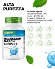 Carica l'immagine nel visualizzatore di Gallery, vit4ever Complesso di Magnesio - 240 Capsule - Alto dosaggio - Lab Testato