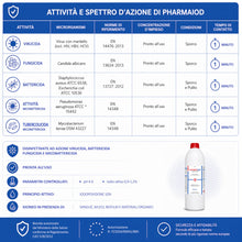 Carica l'immagine nel visualizzatore di Gallery, AIESI® Disinfettante a base di iodopovidone 10% (1000 ml) per cute integra PHARMAIOD