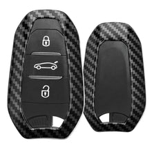 Carica l'immagine nel visualizzatore di Gallery, kwmobile Cover copri-chiave compatibile con Peugeot Citroën Smart Key 3 Tasti (Keyless Go) - Guscio protettivo chiavi au