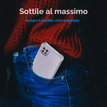 Carica l'immagine nel visualizzatore di Gallery, Ferilinso Cover per Samsung Galaxy A22 5G + 2 pezzi in vetro temperato protezione schermo [custodia trasparente silicone