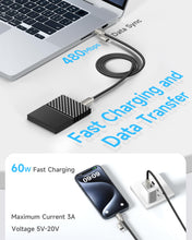 Carica l'immagine nel visualizzatore di Gallery, RAVIAD Multi Cavo di Ricarica [1M] 4 in 1 Multiplo Cavetto 60W PD con USB C