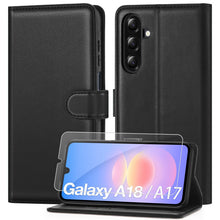 Carica l'immagine nel visualizzatore di Gallery, ivencase Cover per Samsung Galaxy A18 / A17 con Vetro Temperato, Nero