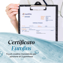 Carica l'immagine nel visualizzatore di Gallery, Creatina Gommose 5000 mg | Testata in Laboratorio | 90 Gommose | Novomins
