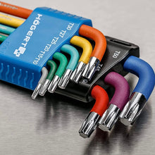 Carica l'immagine nel visualizzatore di Gallery, Högert Technik - Chiave TORX I Set da 9 pezzi I Dimensioni da T10 a T50 I In acciaio legato S2 I Resistente alla deforma