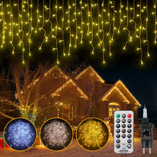 Carica l'immagine nel visualizzatore di Gallery, Catena luminosa per esterni, 528 LED 15m 11 Modi, per interni, IP44 per giardino, Decorazione Natale, Balcone Terrazza F