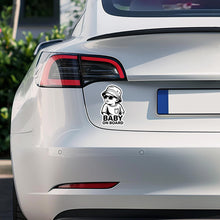 Carica l'immagine nel visualizzatore di Gallery, Adesivo per auto con scritta "Baby on Board", in vinile, 15 x 9,5 cm, resistente alle intemperie e ai raggi UV, autoades
