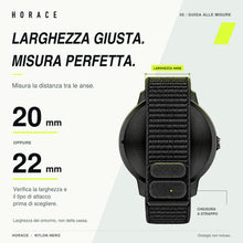 Carica l'immagine nel visualizzatore di Gallery, HORACE Cinturino per Orologio a Strappo 20mm 22mm – Elastico, Morbido, Traspirante, a Sgancio Rapido – Unisex – Compatib
