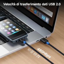 Carica l'immagine nel visualizzatore di Gallery, Cable Matters USB-C a Micro USB con investimento intrecciato, 1 m, Nero