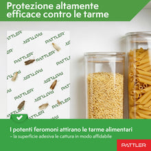 Carica l'immagine nel visualizzatore di Gallery, PATTLER Trappole Antitarme Alimentari del Cibo – Set da 12. Trappole Anti Tarme Adesive con Feromoni per Farfalline del 
