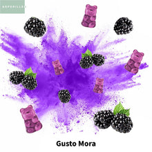 Carica l'immagine nel visualizzatore di Gallery, Collagene in Caramelle Gommose con Magnesio e Acido Ialuronico Mora - 60 Pz