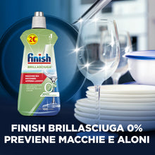 Carica l'immagine nel visualizzatore di Gallery, Finish Brillantante Lavastoviglie, 1 Brillantante 0% 500 ml, Additivo per lavastoviglie per stoviglie asciutte e brillan