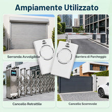 Carica l'immagine nel visualizzatore di Gallery, 2 Pezzi Telecomando Cancello 868MHz 4 Canali