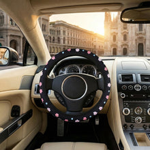 Carica l'immagine nel visualizzatore di Gallery, Coprivolante Auto in Cotone, Coprivolante Auto Universale da 38 cm, Antiscivolo e Traspirante, Proteggi Volante con Desi