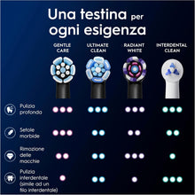 Carica l'immagine nel visualizzatore di Gallery, Oral-B Testine di Ricambio iO Gentle Care, Nere, 8 Ricambi