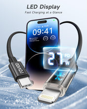 Carica l'immagine nel visualizzatore di Gallery, RAVIAD Cavo USB C a Lightning 0.5M [Certificato MFi] Cavo iPhone USB Tipo C