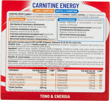 Carica l'immagine nel visualizzatore di Gallery, Equilibra Carnitina con L-Carnitina e Acetil L-Carnitina 200mg, 12 Bustine