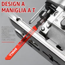 Carica l'immagine nel visualizzatore di Gallery, SHALL Set di lame per seghetto alternativo con attacco a T da 20 pezzi, in HSS/CPV, compatibile con tutti i seghetti alt