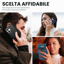Carica l'immagine nel visualizzatore di Gallery, TUCCH Custodia Portafoglio per iPhone 17 6,3" 5G 2025, Nero