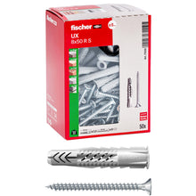 Carica l'immagine nel visualizzatore di Gallery, Fischer UX 8x50 R S Tasselli Universali con Vite