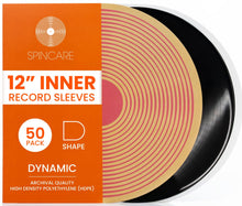Carica l'immagine nel visualizzatore di Gallery, SPINCARE Dynamic 50x Buste Interne Antistatiche per Vinili 33 Giri