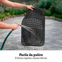 Carica l'immagine nel visualizzatore di Gallery, Tappetini universali per auto, confezione da 4 pezzi (2 anteriori e 2 posteriori), tappetini antiscivolo auto, tappetini