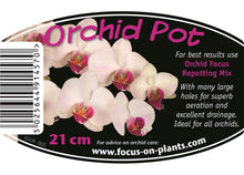 Carica l'immagine nel visualizzatore di Gallery, Vaso da orchidea trasparente del diametro di 21 cm
